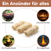 ORA-TEC 2,5 KG Ofenanzünder Kaminanzünder – Holzwolle ca. 250 Stück – Anzündwolle in Wachs getränkt, geruchlose, giftfreie Brennholzanzünder – Made in Germany