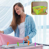Wäscheklammer-Korb Set aus 30x Kunststoff Soft-Grip Wäscheklammern mit starker Feder und 1x Korb mit Tragegriff zum Aufhängen - Extra starke Plastik Klammern für Wäscheständer und Wäscheleine