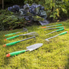 ###8-teiliges Gartenwerkzeug Set – Garten Werkzeug zur Gartenpflege – Set beinhaltet Schaufel, Garten- & Laub-Rechen, Einpflanzhilfe, Doppelharke, Harke, Fugenkratzer, Unkrautstecher und Teleskopgriff